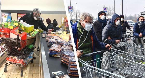 В Германии началась паника из-за коронавируса: полки магазинов опустели